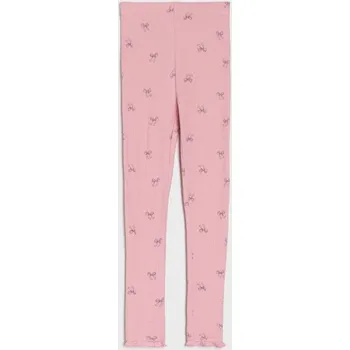 Dětská móda Sinsay - Žebrované legíny - růžová - ZE820-39X - ZE820-39X-116