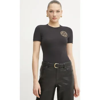 Pánské oblečení Tričko Versace Jeans Couture 78HAHT00.CJ03T černá 99A, vel. M