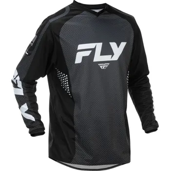 Moto dres Dres F-16, FLY RACING - USA 2026 (černá/bílá) (Velikost: 5XL)