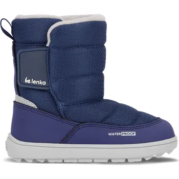 Dívčí zimní obuv BeLenka Dětské barefoot sněhule Be Lenka Ailo Preschool - Dark Blue 20, Vnitřní délka boty: 12,7 cm, Vnitřní šířka boty: 5,9 cm