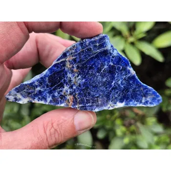 Přírodní kámen Sodalit leštěný plátek 52g z Brazílie