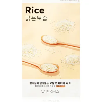Pleťová maska Missha Airy Fit Sheet Mask Rice