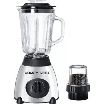 Comfy Nest CN-BLG15P: Skleněný mixér a mlýnek 2 v 1 - 5 rychlostí + pulzní funkce