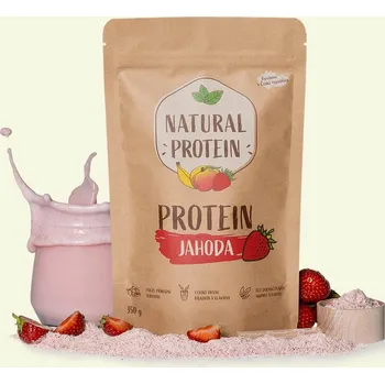 Protein NATURALPROTEIN Přírodní proteinový nápoj s pravými lyofilizovanými jahodami
