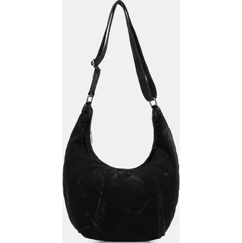 Kabelka Bavlněná kabelka Diesel RAVE RAVE HOBO černá barva, X10414.P4485 99X, vel. ONE SIZE