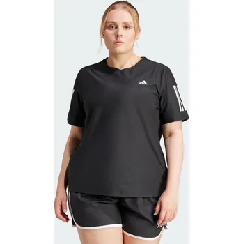 ADIDAS Tričko Own The Run (plus size) 5XL ČERNÁ