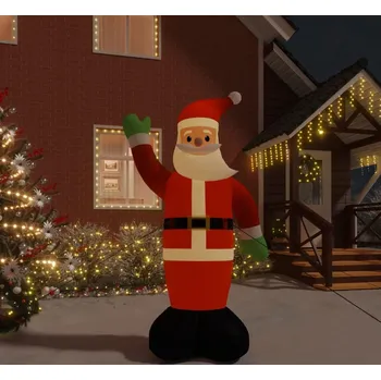 Vánoční dekorace vidaXL Nafukovací Santa Claus s LED diodami 370 cm [345267]
