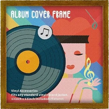 Příslušenství pro gramofon Muziker MUZR65B Nástenný stojan na LP desky