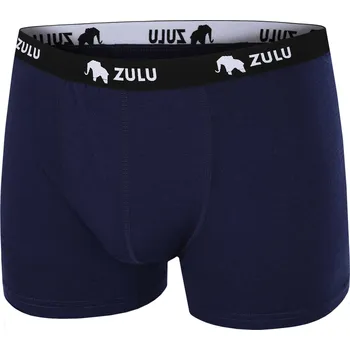 Pánské spodní prádlo Pánské boxerky Zulu Merino 160 4in Velikost: XL / Barva: modrá