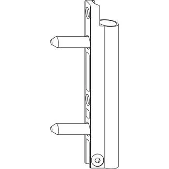 Okenní klika WINKHAUS křídlové ložisko FK-F.20-6/20.BR s regulací, 100 kg, hnědé
