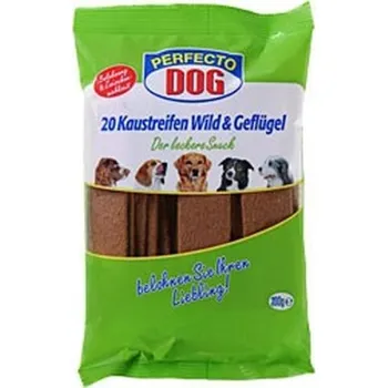 Pamlsek pro psa Perfecto Dog plátky zvěřina, drůbež 20ks
