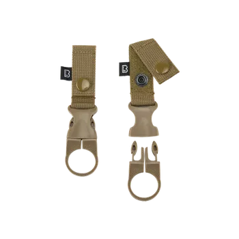 Pláštěnka na batoh Popruh MOLLE na láhev, 2ks, Brandit, Camel