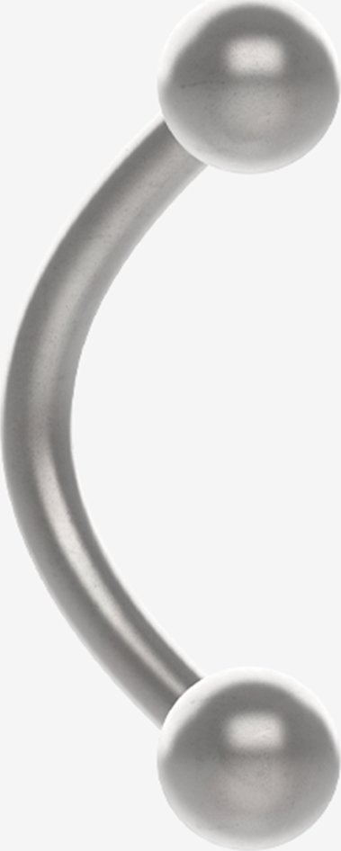 Piranha titanový piercing mini banánek s kuličkami - 10ks :: 1,2 x 12 mm