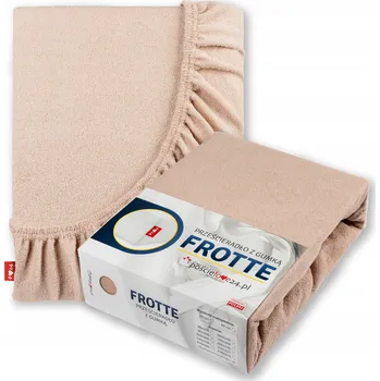 Prostěradlo Froté prostěradlo Hrubá Bavlna bavlna, PREMIUM, boční strana 30 cm, kavárny