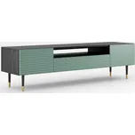 Maridex TV skříňka s drážkovanými čely a zásuvkou Imperial I03 maride Maridex barevné provedení Imperial: pistáciově zelená drážkovaná