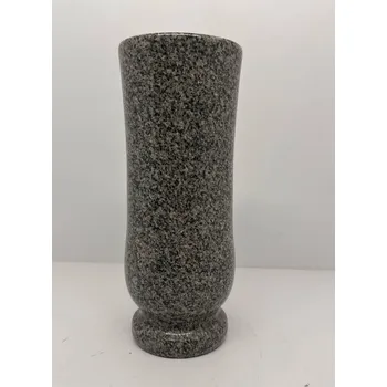 Smuteční dekorace Hřbitovní váza AV363 světlá žula - doprodej