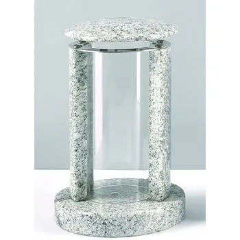 Smuteční dekorace L49A-17/25 Žulová hřbitovní lucerna L49A