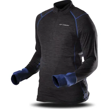 Pánská mikina Mikina Trimm CLINIC Barva: grey melange/ jeans blue, Velikost: L