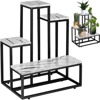 Stojan na květiny Stojan na květiny Antires bílý mramor Černá