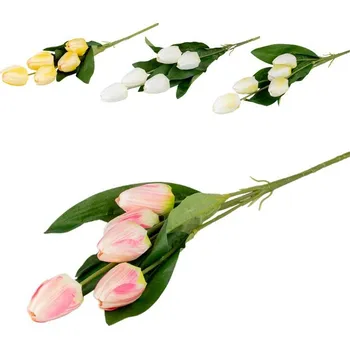 umělá květina Umělé květiny, plast 830mm tulipán 5ks, mix barev