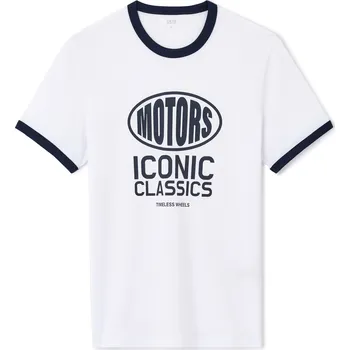 Pánské tričko Celio Tričko Leico s krátkým rukávem 1163469 Bílá XXL