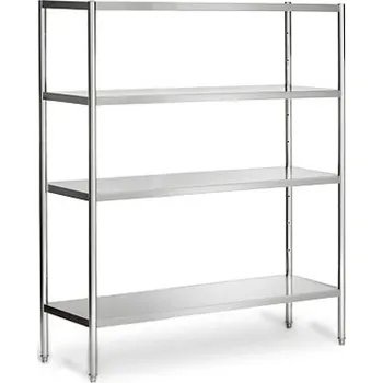 Vinotéka G.Gastro Nerezový regál PREMIUM - 2,0 x 0,5 m - se 4 policemi (NASTAVITELNÉ)