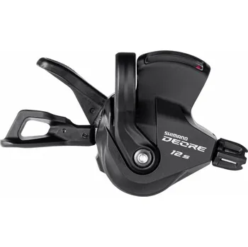 Řazení na kolo řazení SHIMANO Deore SL-M6100-R 12 speed pravé s objímkou, s ukazatelem (12ti polohová řadicí páčka měniče Dyna-sis II Rapidfire plus, objímka, s ukazatelem řazeného stupně)