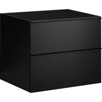 Koupelnový nábytek CERANO - Koupelnová skříňka pod umyvadlo Velora - černá matná - 60x49,8x46 cm