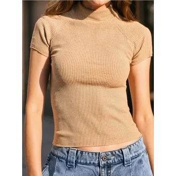 Dámská halenka Sinsay - Halenka s krátkým rukávem - krémová - 371EU-12M - 371EU-12M-L