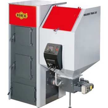 Kotel ROJEK TKA 25 kotel na pelety/uhlí 25 kW, automatický, pravý + regulace ST480 - doprava zdarma