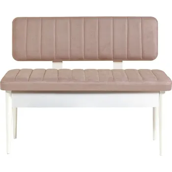 Zahradní lavice Lavice VINA s úložným prostorem 110 cm bílá/béžová