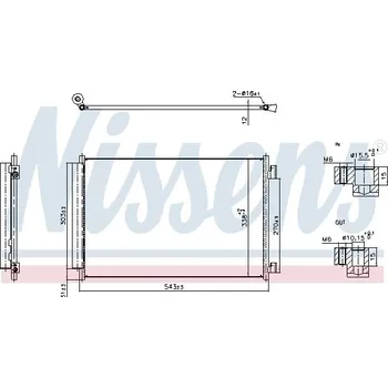 Výparník klimatizace Kondenzátor, klimatizace NISSENS 940969