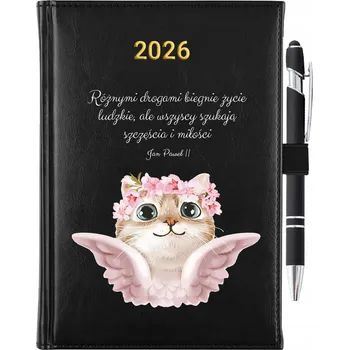 Kalendář Knižkový kalendář 2026 A5 černý