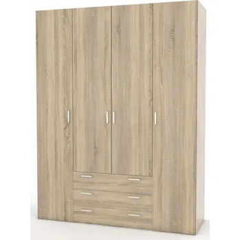 Ložnice Šatní skříň SID 4d3s (70410), Dub sonoma