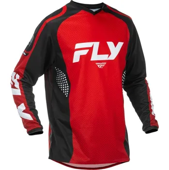 Moto dres Dres F-16, FLY RACING - USA 2026 (červená/černá/bílá) (Velikost: L)