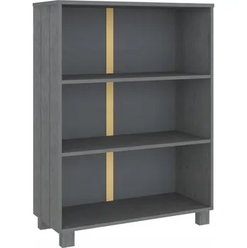 Knihovna Knihovna HAMAR 85x35x112 cm tmavě šedá