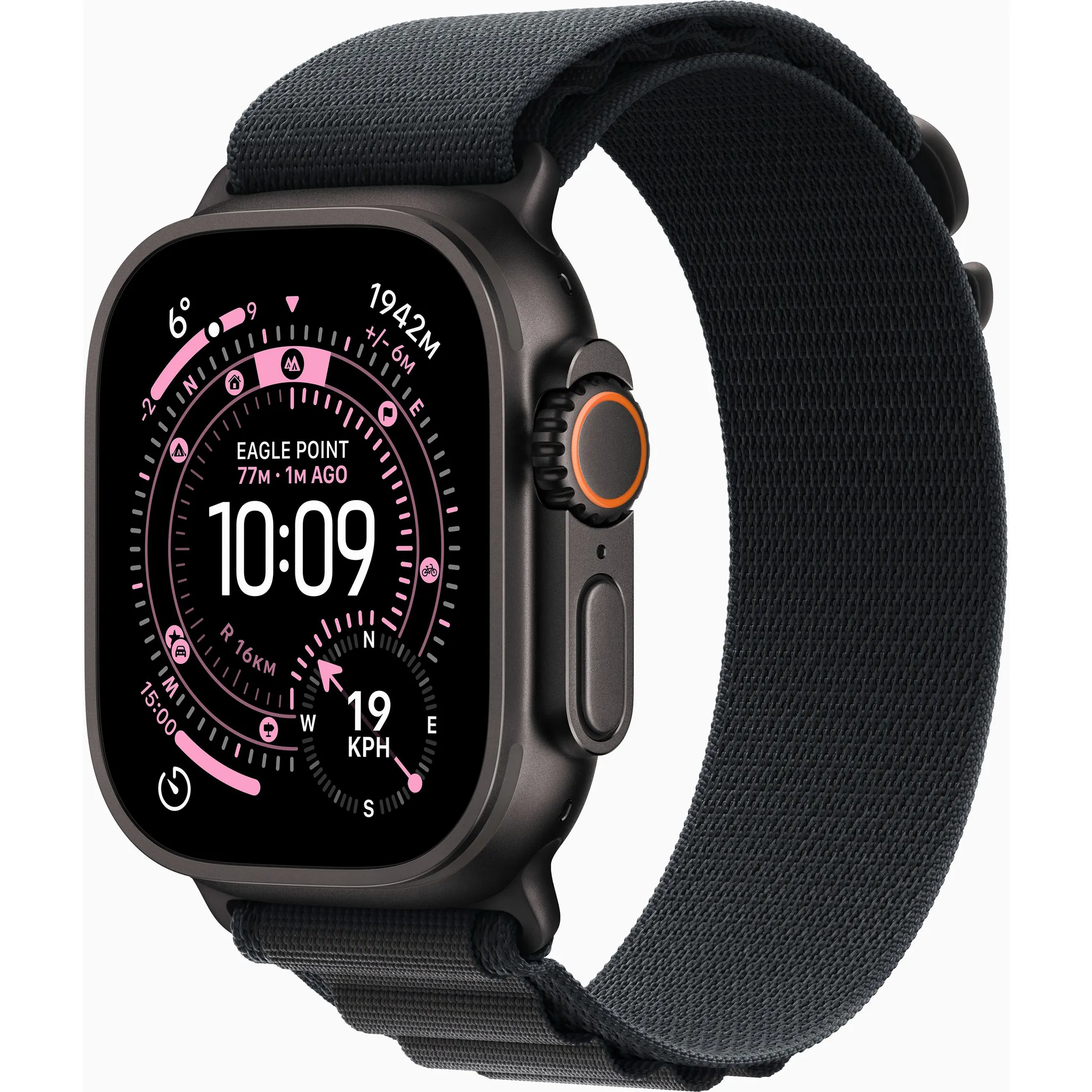Fotografie 2 - Chytré hodinky Apple Watch Ultra 3 49 mm černý titan s černým alpským tahem L
