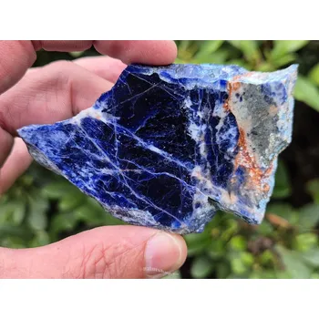 Přírodní kámen Sodalit leštěný plátek 67g Brazílie