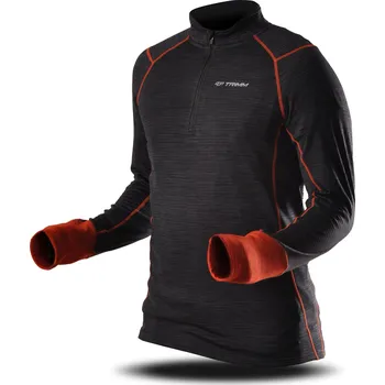 Pánská mikina Mikina Trimm CLINIC Barva: grey melange/ orange, Velikost: 3XL