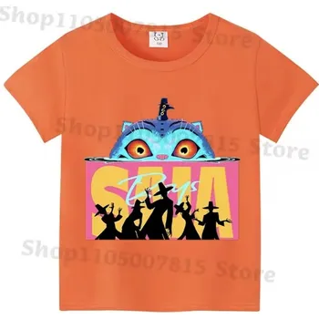 KPop Demon Hunters (Lovkyně démonů) Dětské barevné tričko s potiskem KPop Demon Hunters (oranžové) Varianta: No. 2, Velikost: 110