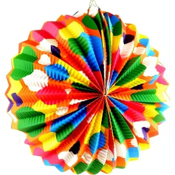 Party dekorace Wiky Lampión 24 cm puntíkatý