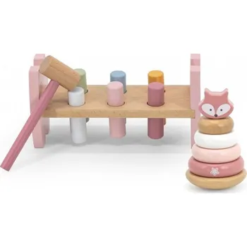 Dřevěná hračka PolarB zatloukačka pro nejmenší