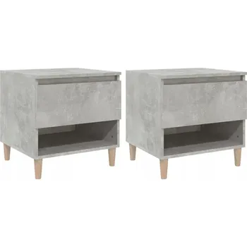 Noční stolek Noční stolek z dřevotřísky 50x46x50 šedý beton