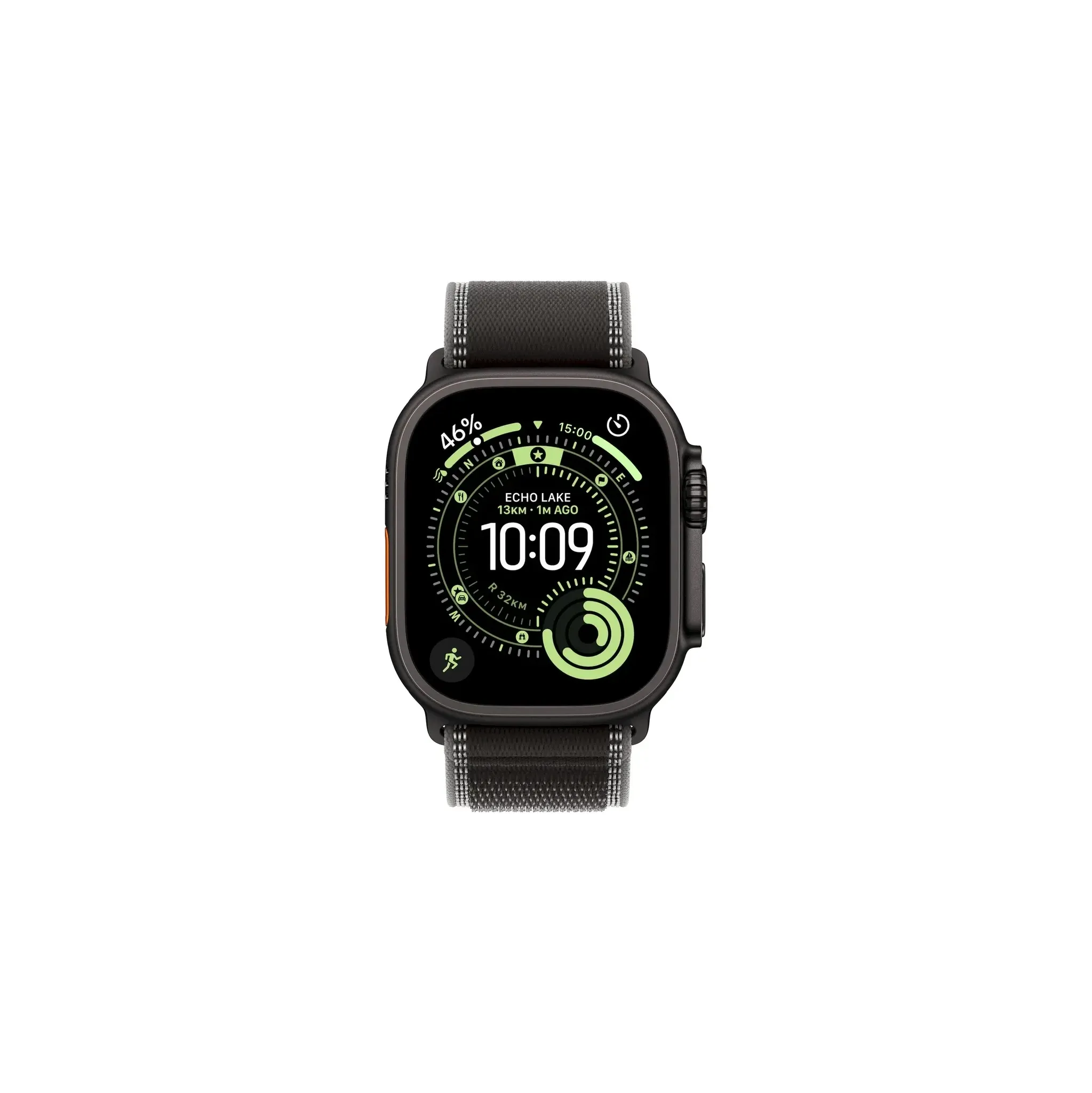 Fotografie 1 - Chytré hodinky Apple Watch Ultra 3 49 mm černý titan s černým/uhlovým trailovým tahem M/L