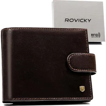 Peněženka Klasická karetní peněženka se zapínáním Barva: Tmavě Hnědá