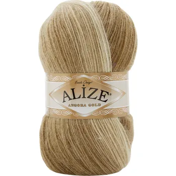 Alize Angora gold batik 8054 světle hnědý melír