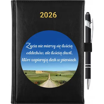 Kalendář Knižkový kalendář 2026 A5 černý