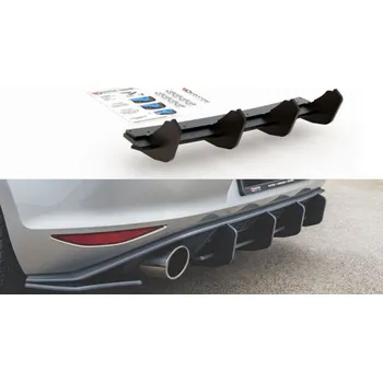 Tuning Maxton Design Maxton Design "Racing durability" zadní difuzor ver.2 pro Volkswagen Golf GTI Mk7, plast ABS bez povrchové úpravy