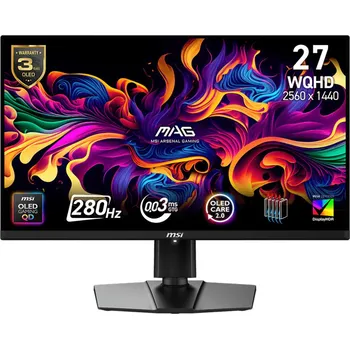 Monitor MSI MAG 271QP X28 26,5" QD-OLED QHD 280Hz 0,03ms Černá 3R