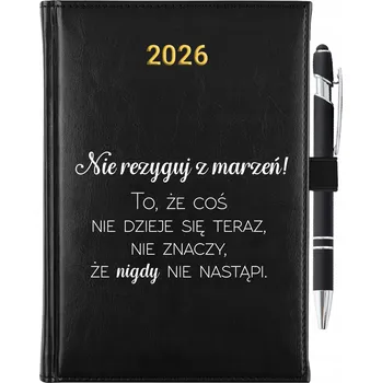 Kalendář Knižkový kalendář 2026 A5 černý